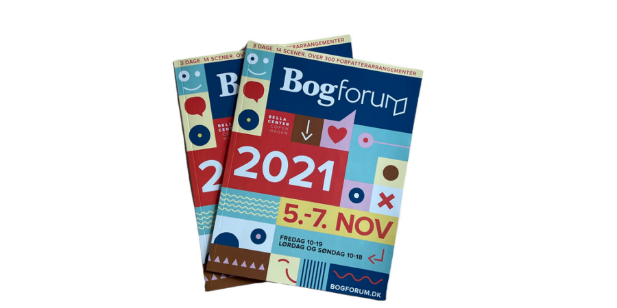 Billede af to programmer til BogForum 2021