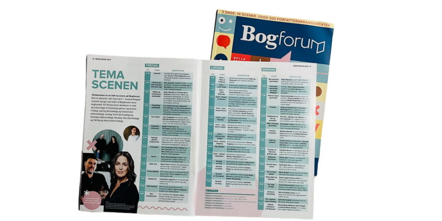 Billede af to Bogforum 2021-programmer
