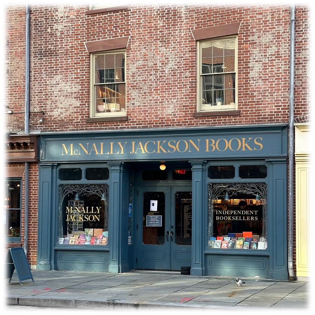 Lille boghandel på Manhattan